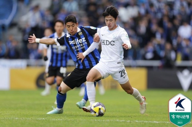 'K리그2 조기 우승' 인천, 부산과 0-0 무승부…성남은 전남을 2-0 꺾었다